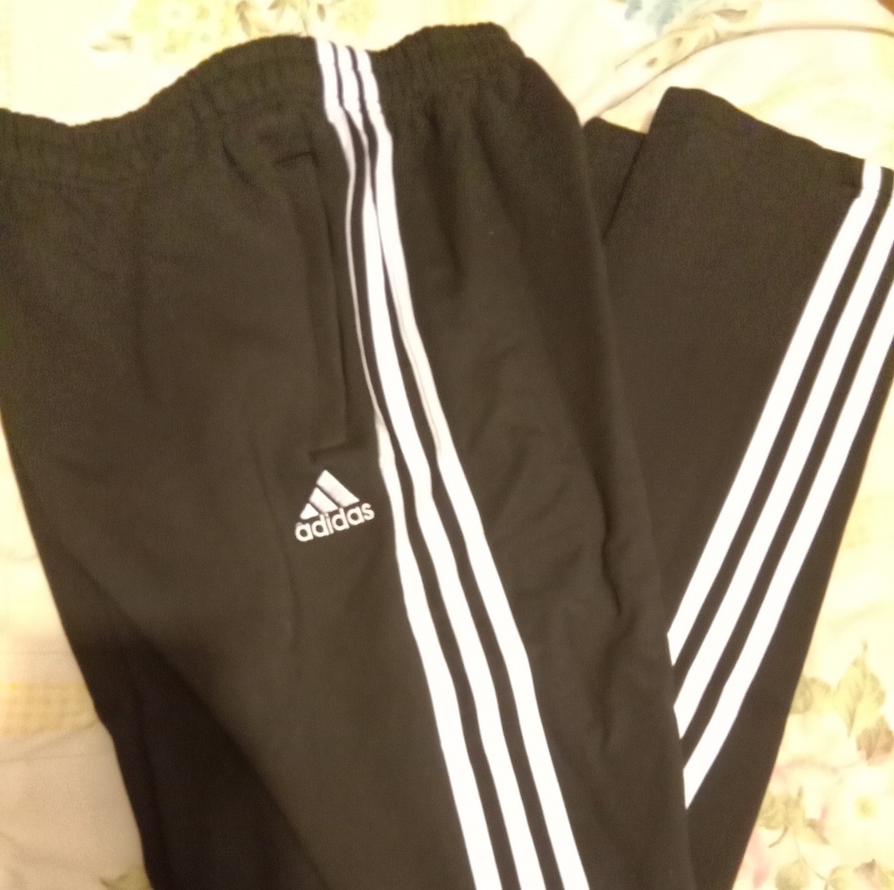 Adidas Three Strip Sweatpants